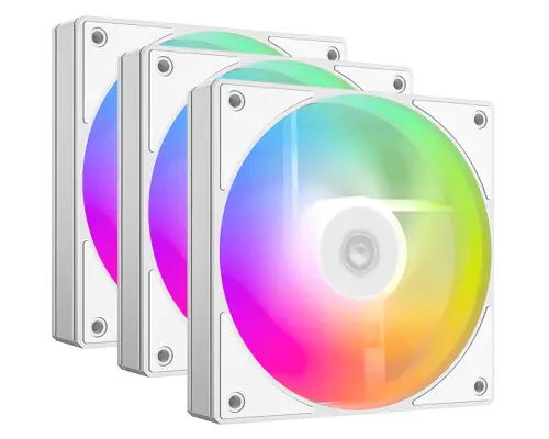 ID-COOLING AS-120-ARGB TRIO 120mm Case Fan White