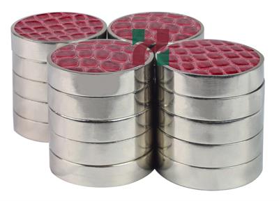 LuxuFaux Leather Maroon Crocodile Backgammon Checkers 44.5x10mm with Silver Metallic Edges & Matching Storage Box