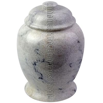 Sunny Grey Marble Natural Stone Archaic Urn 