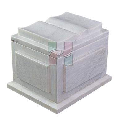 White Marble Natural Stone Bible Cremation Urn 