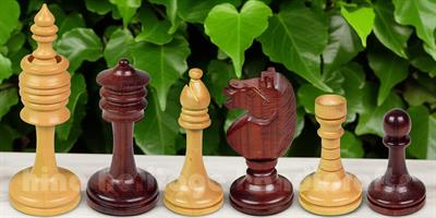 Handcrafted Sheesham and Boxwood Chess Pieces – Imperium Series Staunton Design, Weighted Tournament-Size Wooden Chessmen for Professional Play and Collectors