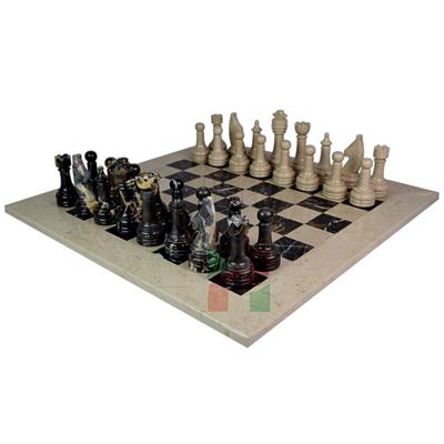 Verona & Michael Angelo Marble Rustic Series Chess Set