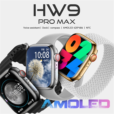 HW9 Pro Max Amoled Display Smartwatch