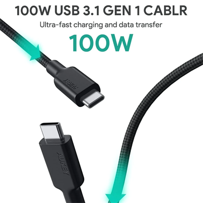 Aukey Gen2 E Marker PD 100W USB 3.1 Type C To Type C Cable