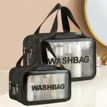 Double Layer Water-Proof Travel Cosmetic Washbag Organizer