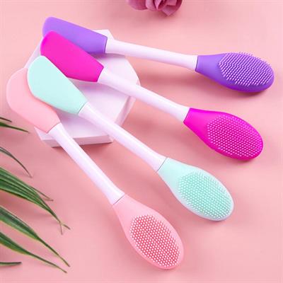 Double Head Silicone Facial Mask Brush