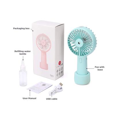 USB Mini Fan Portable Handheld Rechargeable changeable 2500mAH Battery Handy Cooling Fan for Outdoor Summer Fan 