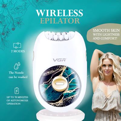 VGR V-706 Professional Rechargeable Electric Lady Epilator Hair Removal Machine