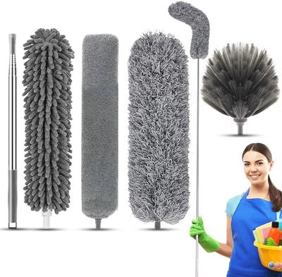 100inch Gray Expandable Fan Cleaner Mop