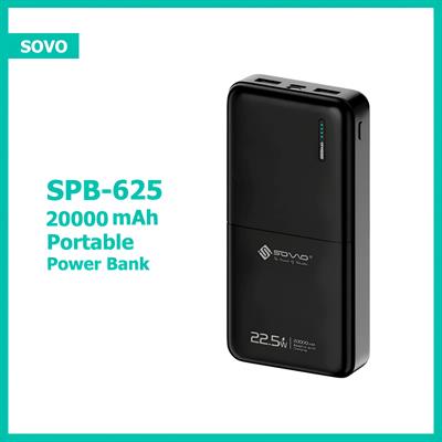 SOVO SPB-625 Refuel 20000mAh Portable Power Bank With PD (22.5W) Fast Charging