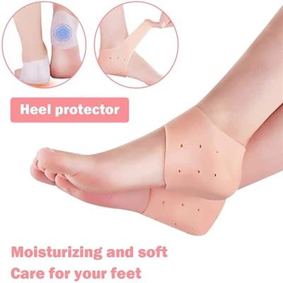 Silicone Gel Heel Pad Socks for Pain Relief & Anti Crack Heel