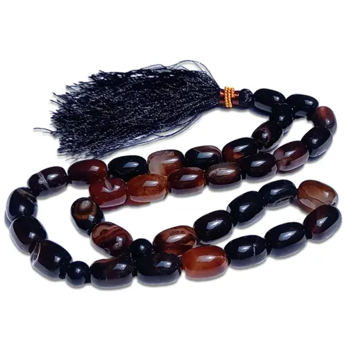 Premium Yamani Aqeeq Beads 12mm