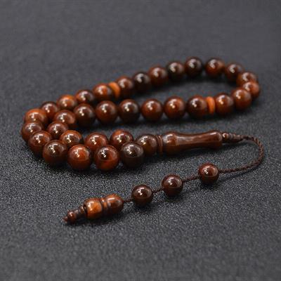 34 Beads 8mm Kuka Wood Rosary Prayer Beads Tasbeeh