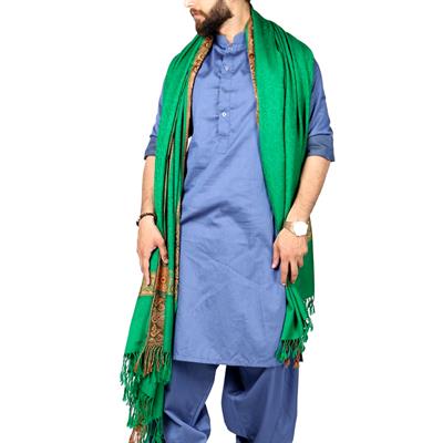 Karbalai Shaal Green (Wool) 