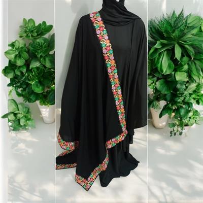 Floral Shawl - Black