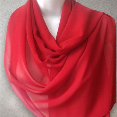 Red - Chiffon Georgette