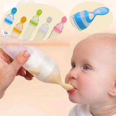 Silicone spoon feeder