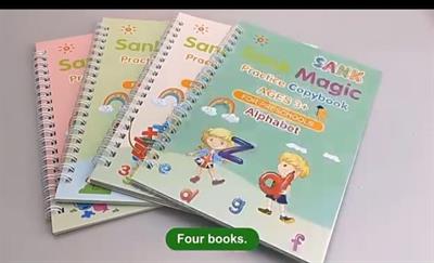 Hand writing magic book