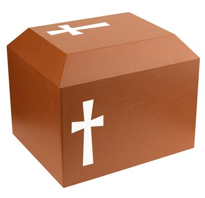 Premium Quality Leatherette Wisdom Cross Cremation Ashes Urn For Adults In UK 