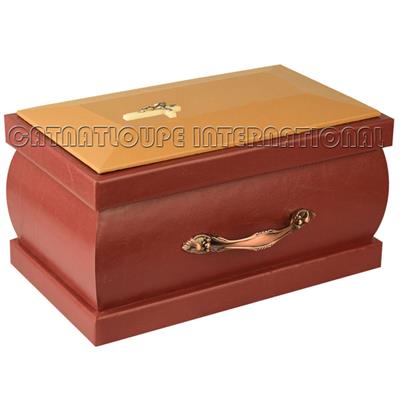 Leatherette Coffin Cremation  Urn For Adults In UK 