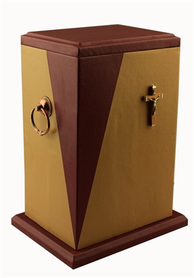 Genuine Cow Leather  - Carlton Funeral Cremation Ashes Urn For Adults