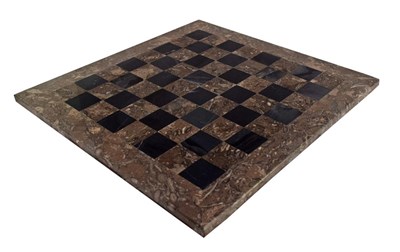 Oceanic & Black Marble Natural Stone Chess Board