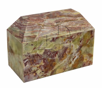 Green Onyx Natural Stone Garden Adult Cremation Urn For Ashes