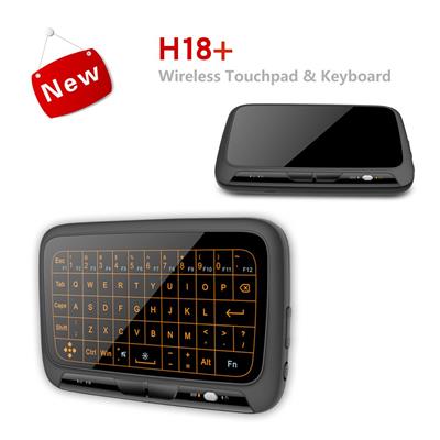 H18 2.4ghz Wireless Keyboard Full Touchpad Backlight Keyboard