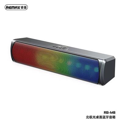 Remax Rb-M8 Wireless Bluetooth V5.0 Portable Speaker Hifi Audio Super Bass Rgb Led Light