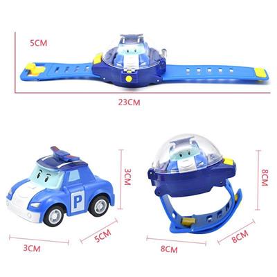 Wrist Watch Remote Control Car Toy USB Mini Cartoon Racing Car Toys Gift For Children