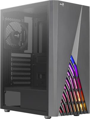 Aerocool Delta, ATX PC Case, RGB Front, Full Side Window (Black)