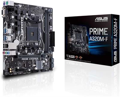 Asus Prime A320M-F AMD A320 Soket AM4 DDR4 3200(OC) Mhz mATX