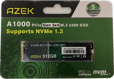 AZEK A1000 256GB M.2 NVMe SSD