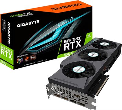 GIGABYTE GeForce RTX 3080 Ti Eagle OC 12G Graphics Card, 3X Windforce Fans, 12GB 384-bit GDDR6X (USED)