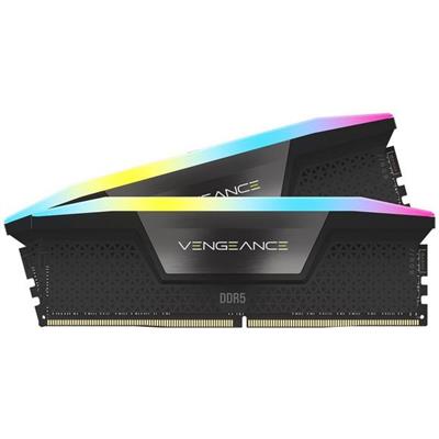 CORSAIR VENGEANCE RGB DDR5 RAM 32GB (2x16GB) 6200MHz CL36 Intel XMP iCUE Compatible Computer Memory Black