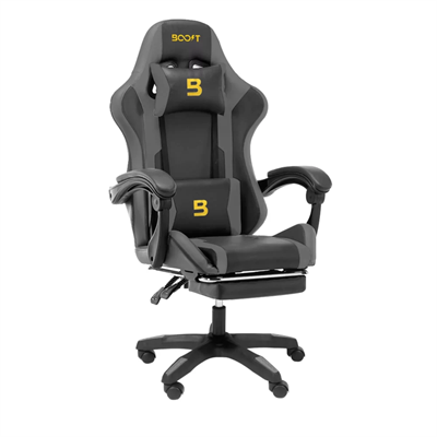 Boost Surge Gaming Chair with Footrest Grey/Black