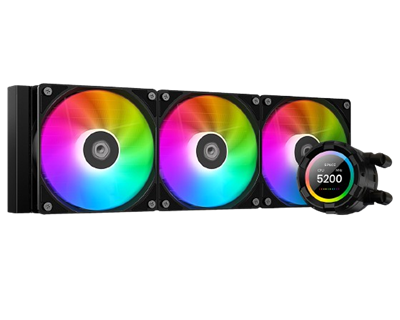 ID-Cooling SL360 XE LCD ARGB AIO 360mm Liquid CPU Cooler - Black