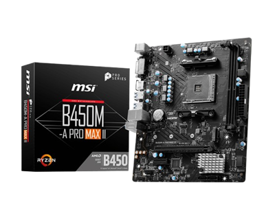 Msi Pro B450M-A PRO MAX II AM4 Motherboard
