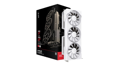 XFX Swift AMD Radeon RX 9070XT Triple Fan White Gaming Edition Graphics Card with 16GB GDDR6 HDMI 3xDP, AMD RDNA 4