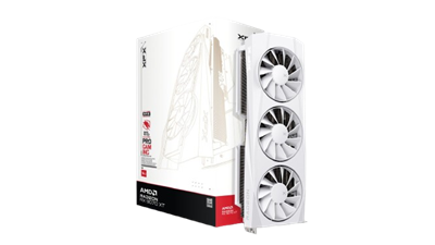 XFX Quicksilver AMD Radeon RX 9070XT White Gaming Edition Graphics Card with 16GB GDDR6 HDMI 3xDP, AMD RDNA 4