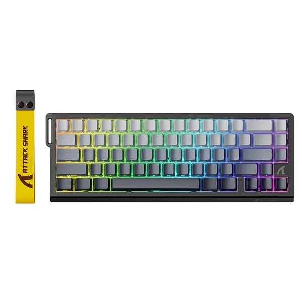 Attack Shark X68 HE 60% Wired Gaming Keyboard Rapid Trigger, Actuation Point Adjustable, Magnetic Switch Up to 8K HZ, PBT Keycaps for Win/Mac, RGB Mechanical Keyboard -  Moonlit Night