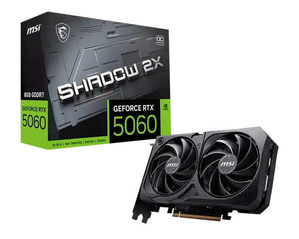 Msi RTX 5060 8GB SHADOW 2X OC Graphic Card