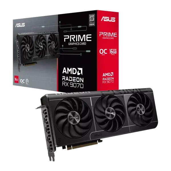 ASUS Prime Radeon RX 9070 16GB GDDR6 OC Edition Graphic Card