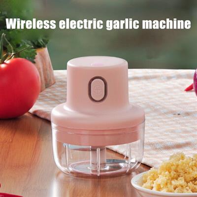 Wireless mini electric garlic food chopper meat cutter stainless steel blade mini cordless electric kitchen grinder