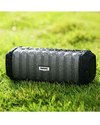 remax wireless speaker rb-m12 waterproof ipx-7 - black