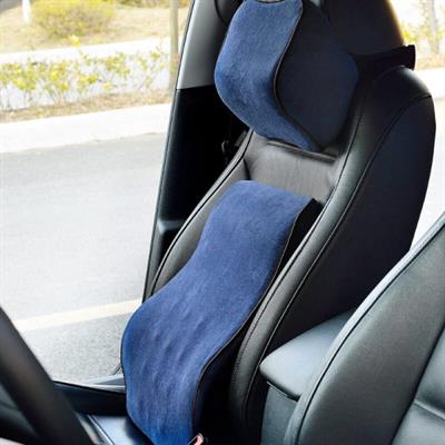 Universal seat support and headrest pillow for office home vehicle