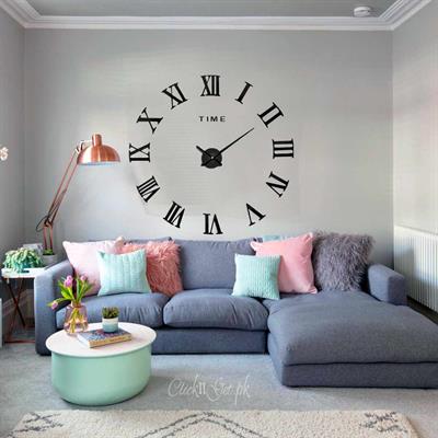 Acrylic wall clock 3d multi