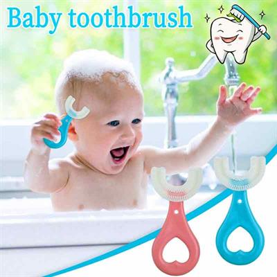 Teeth Cleaning Brush U Shaped Baby Toothbrush (Pair Of 2)