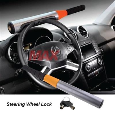 Baseball bat style anti theft car steering wheel security lock