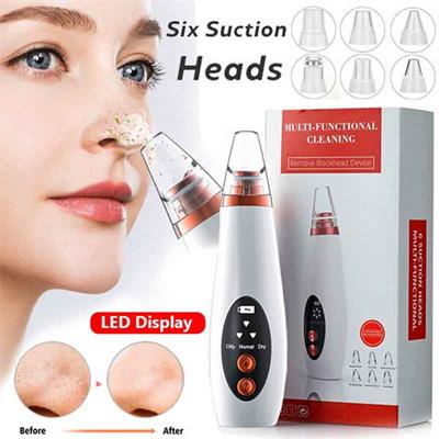 Blackhead Remover Tools Electric Derma suction Machine  USB Rechargeable Acne Pimple Pore Cleaner Vacuum tool Electric 6 in 1